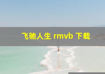 飞驰人生 rmvb 下载